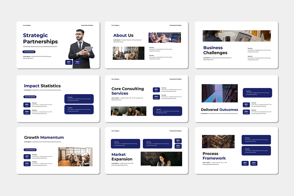 Strategic Partnerships Google Slides, a Presentation Template by QR Design Studio (Photo 2 of 3)