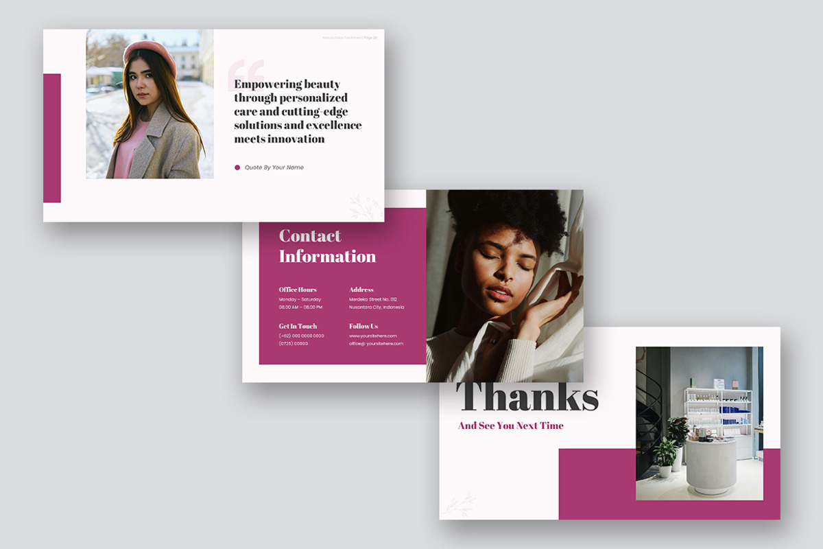 Haira Beauty Salon Powerpoint, a Presentation Template by kerismaker (Photo 7 of 10)