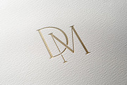 DM monogram, a Branding & Logo Template by LINKED LETTERS STUDIO (Thumbnail 1 of 3)