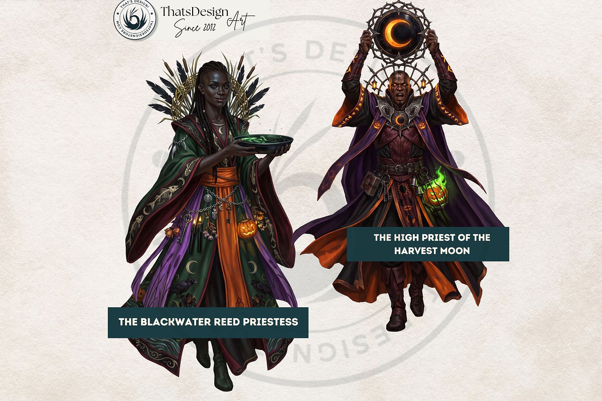 The Thirteenth Night Grimhollow Tale, a Seasonal Illustration by ThatsDesignArt (Photo 7 of 17)