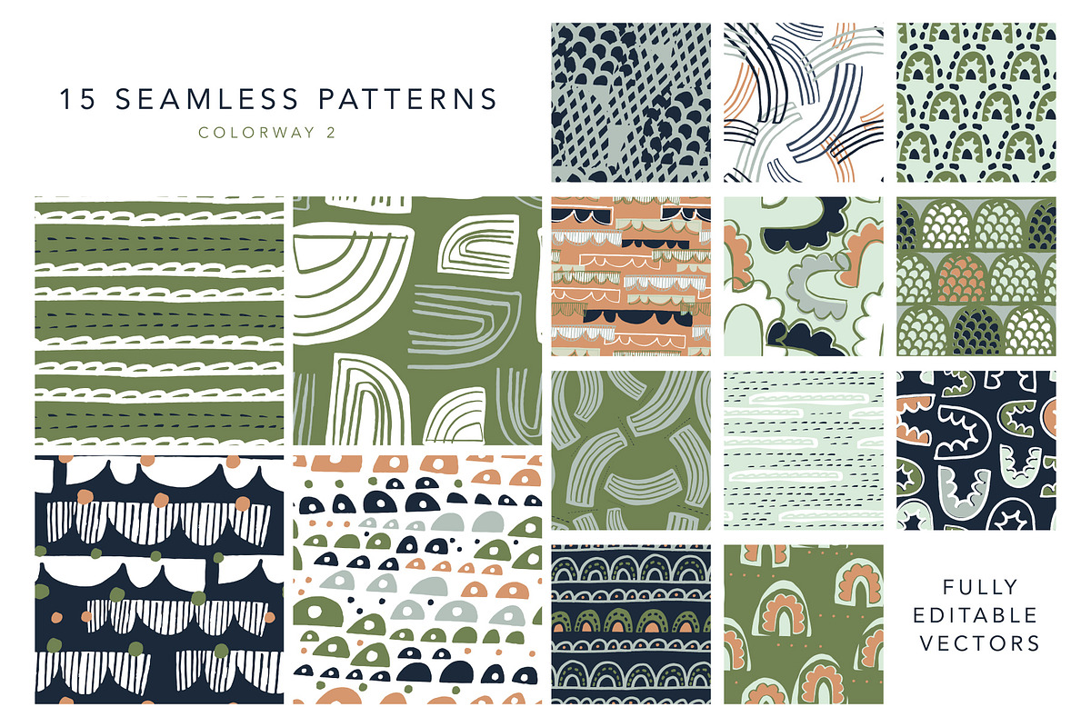 Modern Curves | Designs + Patterns, a Pattern Graphic by The Collective ...