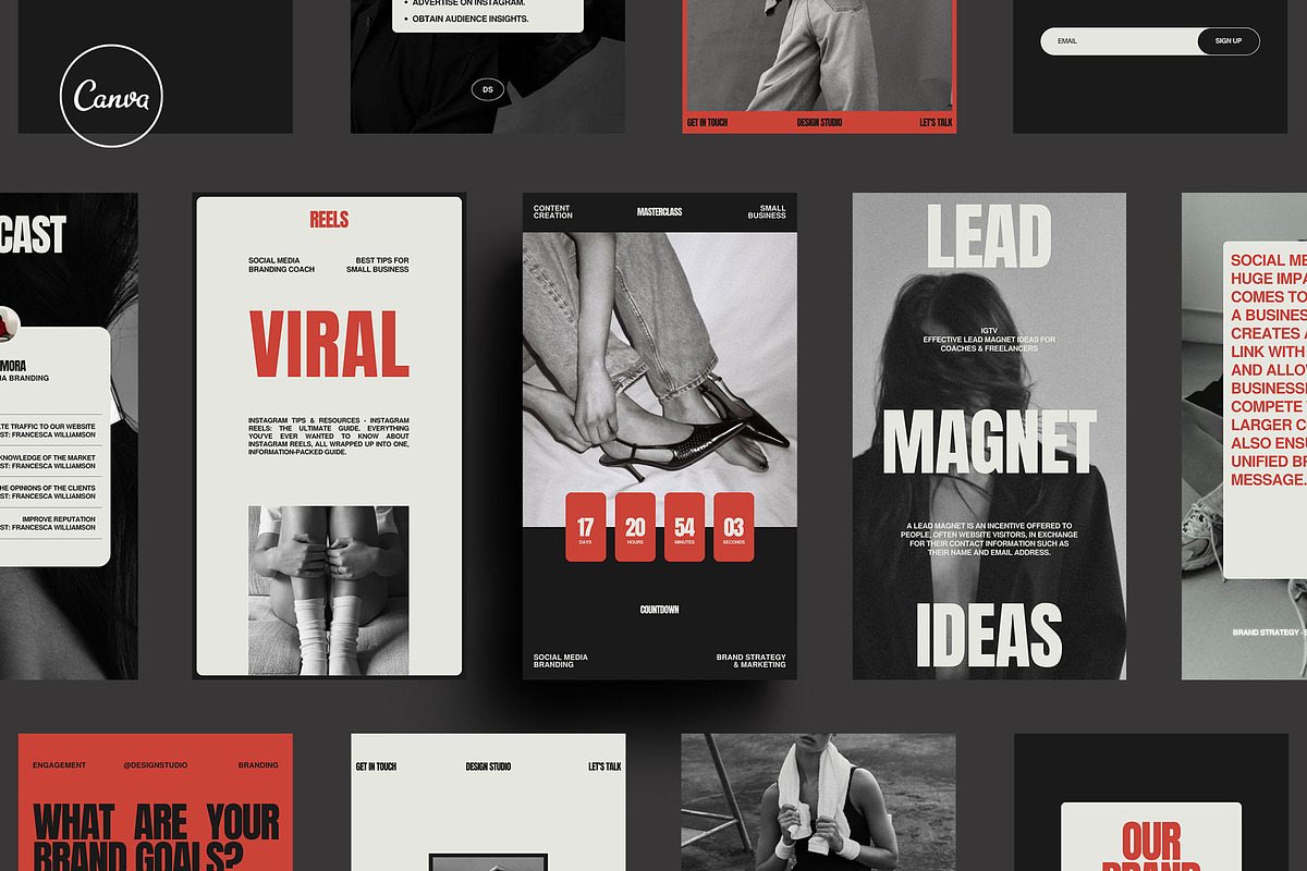 RED | Instagram Template - Stories, a Social Media Template by Moscovita Studio (Photo 1 of 18)