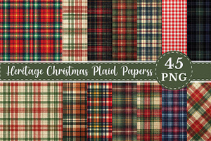 Heritage Christmas Plaid Papers