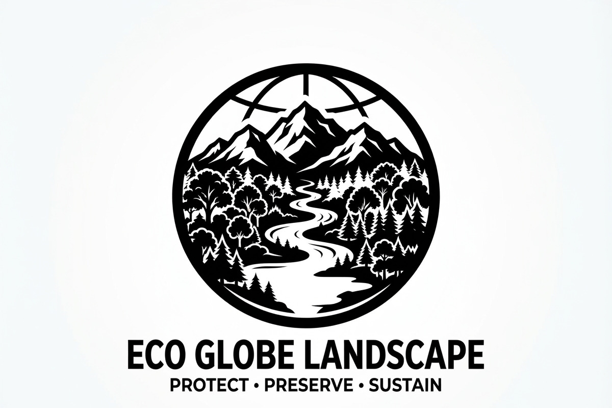 60 Eco Globe Landscape Silhouette, a Technology Illustration by Amazin_art (Photo 13 of 29)