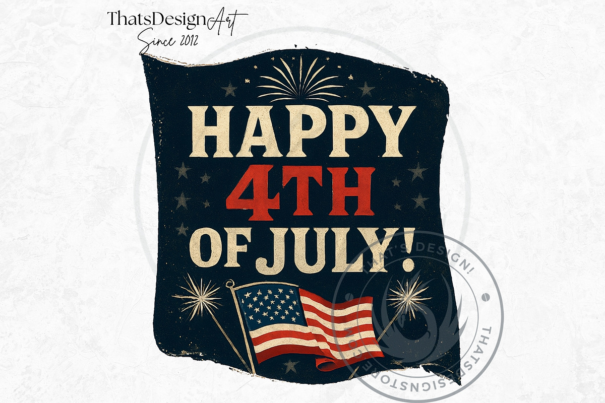 Fourth of July party Slogans PNG V2, a Seasonal Illustration by ThatsDesignArt (Photo 8 of 10)