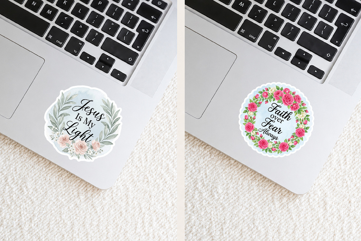 Floral Christian Sticker Bundle PNG, a Seasonal Illustration by Rose Art (Photo 3 of 3)