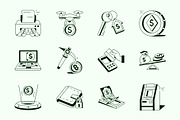 Money Drawing Illustration Set, a Finance Illustration by Vectors Market (Thumbnail 5 of 7)