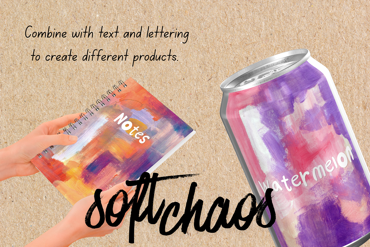 Vibrant Abstract Painted Textures, a Texture Illustration by Chantelle T Illustrations (Photo 6 of 7)