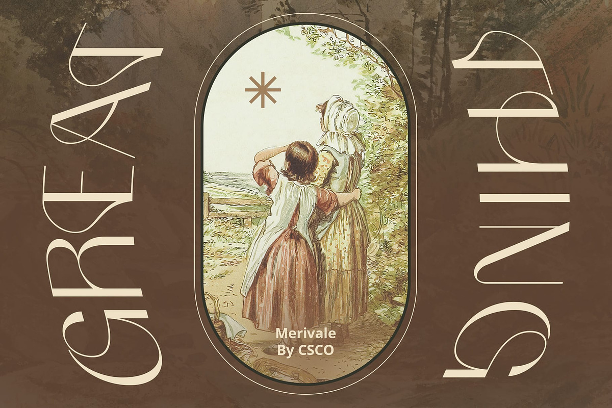 Merivale – Art Nouveau Font, a Sans Serif Font by Craft Supply Co. (Photo 6 of 8)