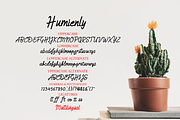 Humienly font, a Script Font by Java pep (Thumbnail 10 of 10)