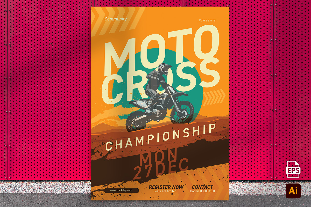 Motocross Championship Flyer, a Flyer Template by Aarley Kaiven (Photo 1 of 2)