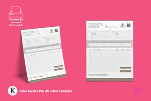 Sales Invoice Pro US Letter Template