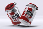 Metal Milk Flask Mock-Up, a Product Mockup by DesignRushMarket (Thumbnail 4 of 7)