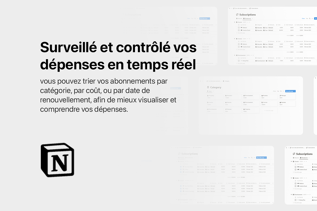 Suivi des Abonnements, a Templates & Theme by MisterAutomatiz (Photo 3 of 4)