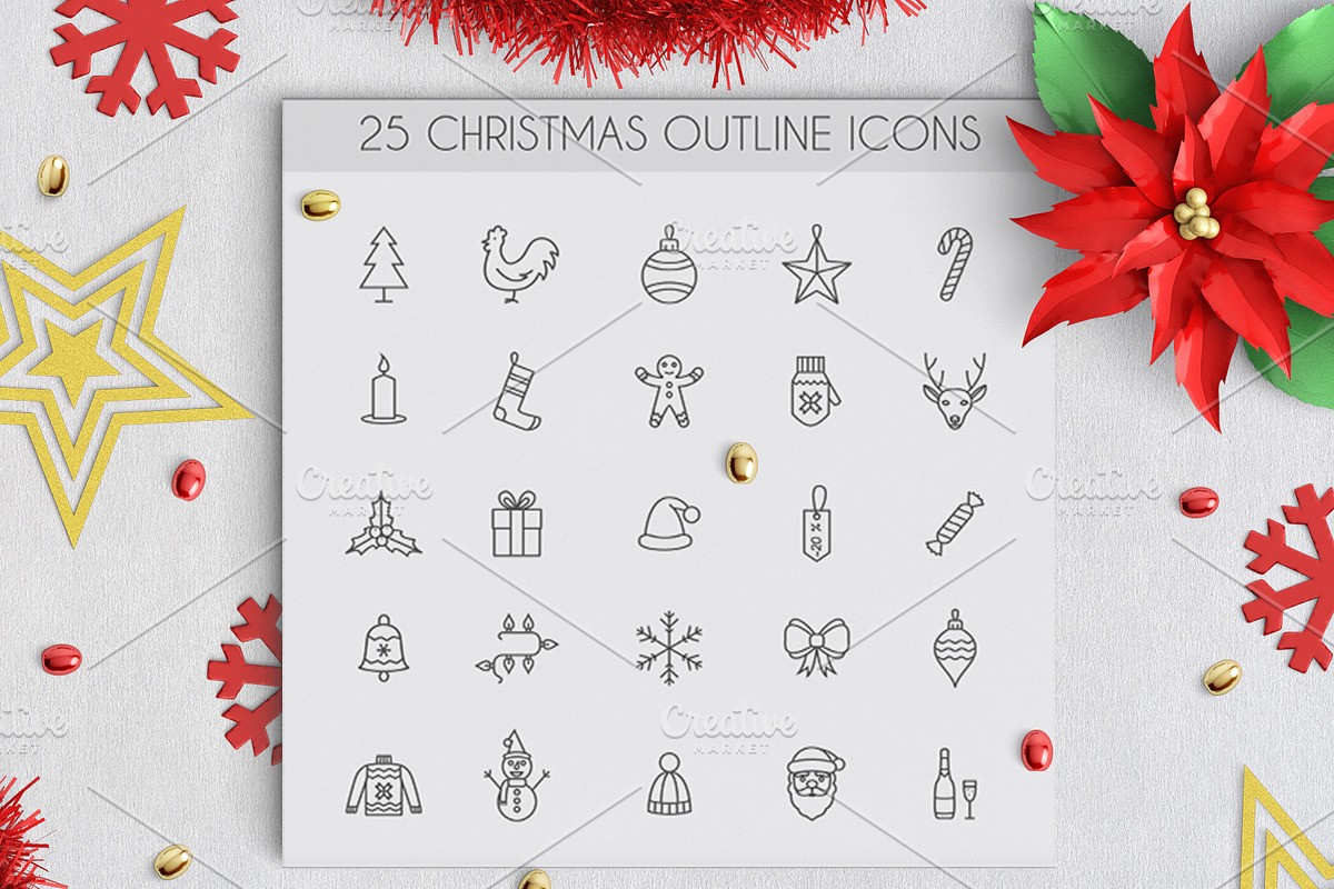 180+ Extremely Christmas Pack, a Seasonal Illustration by Olha Kostiuk (Photo 8 of 15)