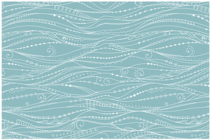 SEA WAVES Seamless Patterns. Set 1