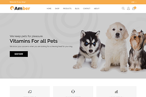 Pet Care Shopify Theme - Amber, a Shopify Template by HasThemes