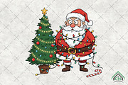Quirky Christmas Santa PNG, an Illustration by Craft Nest (Thumbnail 1 of 6)