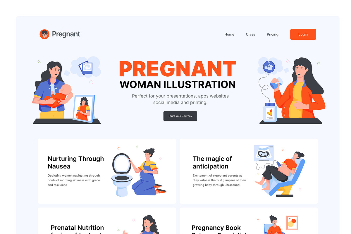 Pregnant Woman Icons, a Duotone Icon by Vectors Market (Photo 4 of 13)