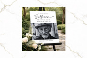 Funeral Welcome Sign B&W Canva FR003, a Poster Template by TyphoonStudio (Thumbnail 7 of 8)
