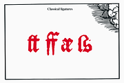Landsknecht blackletter style font, a Blackletter Font by kaer_shop (Thumbnail 9 of 11)