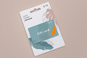 Gift Card Mockup, a Print Template by Graphicnugget (Thumbnail 1 of 5)