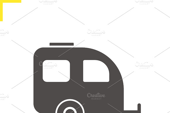 Trailer Icon. Vector