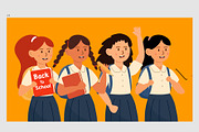 back to school character background, a Person Illustration by foxndeer (Thumbnail 2 of 3)