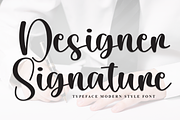 Designer Signature | Script Font, a Handwritten Font by Scratchones (Thumbnail 1 of 8)