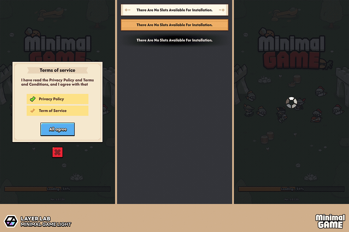 GUI Pro - Minimal Game Light, an UI Kit Template by LAYERLAB (Photo 51 of 51)