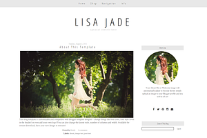 Blogger Template -Simple Grey - Jade