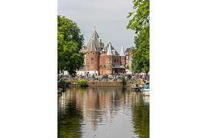 The waag weigh house in amsterdam stock photo containing amsterdam and waag, an Architecture Photo by Leonid Andronov