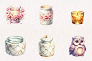 Wax Warmer and Candle Clipart, a Seasonal Illustration by CreationArt (Thumbnail 3 of 7)