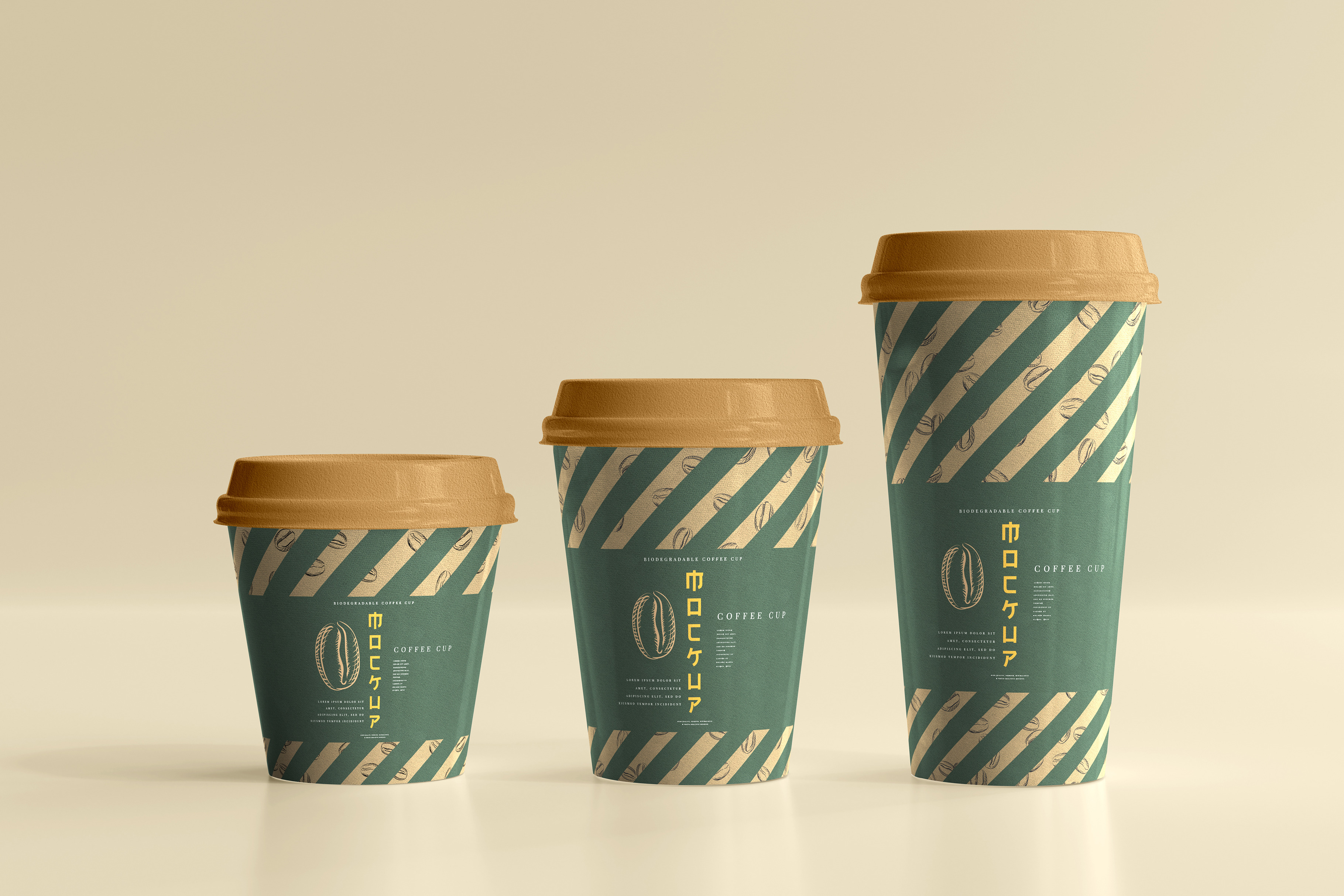 biodegradable paper cup mockups, a Cups & Container Mockup by pmvch