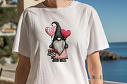 Watercolor Valentines Day Gnome Clip, an Illustration by SVGArt (Thumbnail 8 of 8)