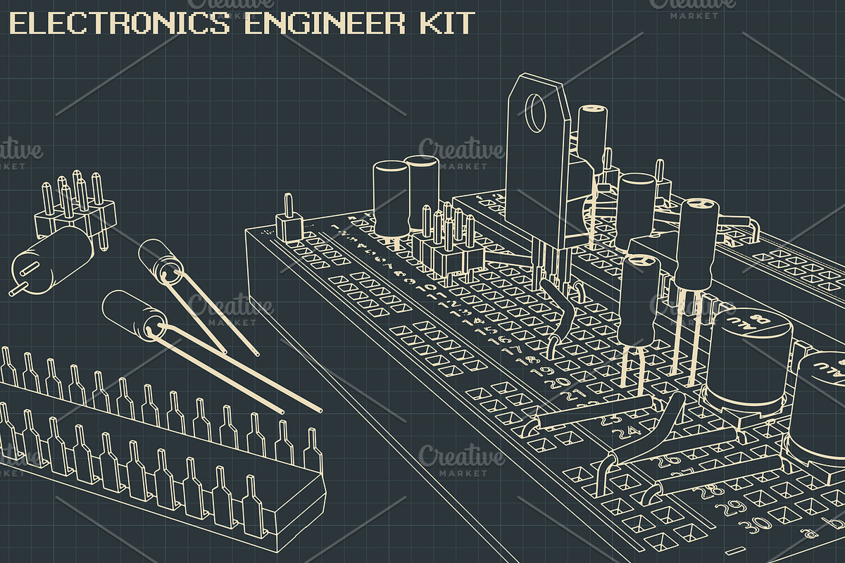 Electronics Illustrations Set, an Education Illustration by Blacklight (Photo 5 of 10)
