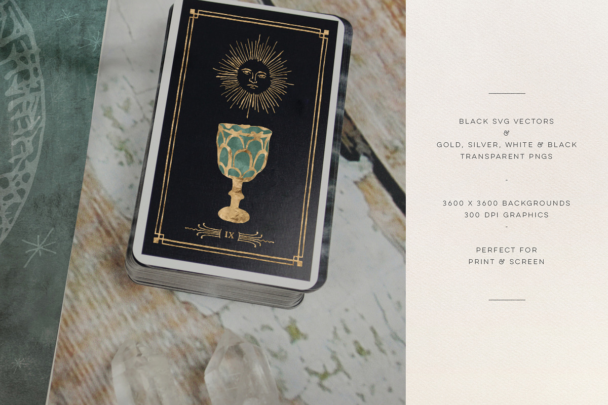 Cosmic Astrology, Magic & Tarot Set, an Object Graphic by Blixa 6 Studios (Photo 27 of 68)