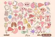 Groovy Retro Nurse Healthcare bundle, a Healthcare Illustration by Huxmay (Thumbnail 5 of 8)