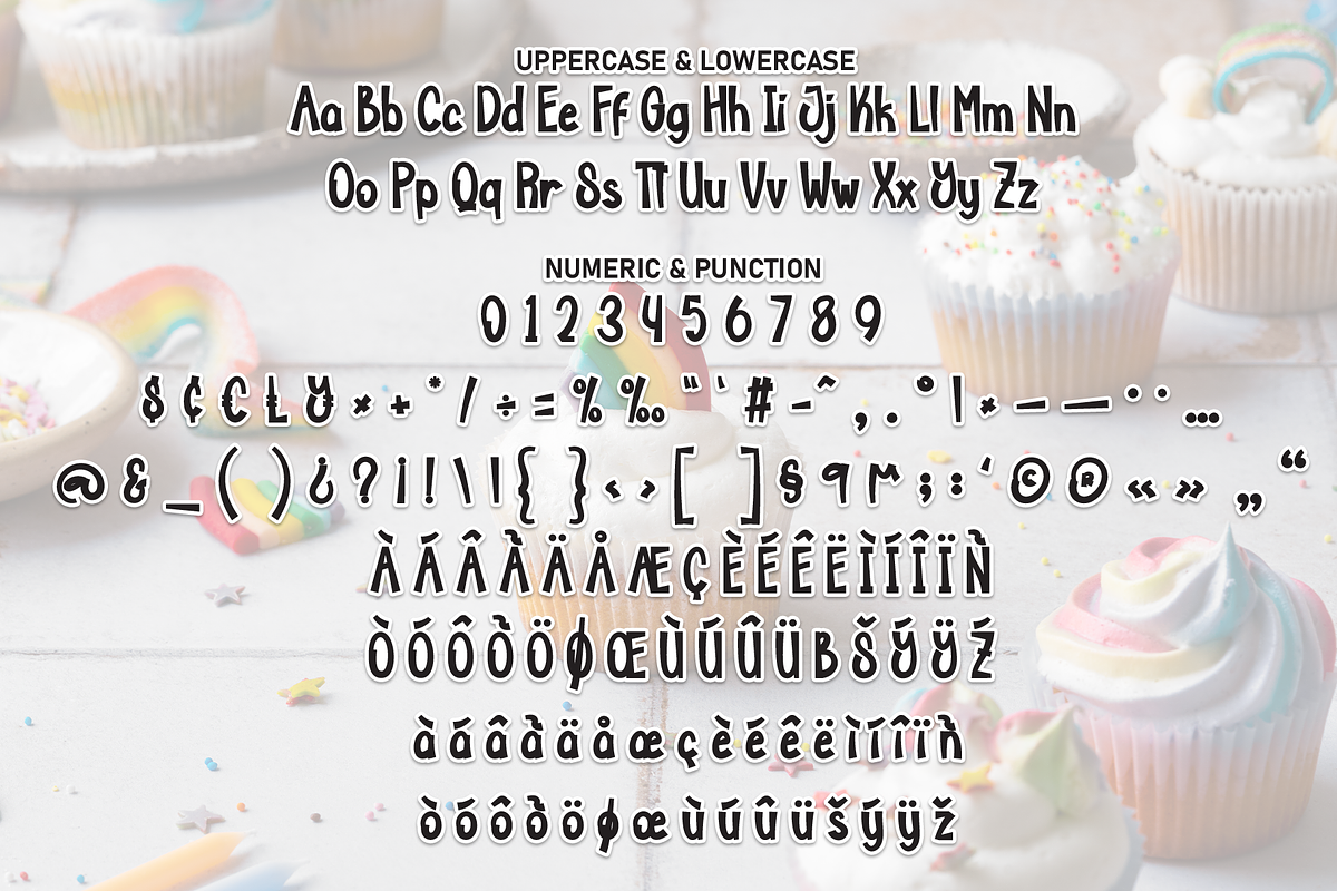 Rainbow Cake | Script Font, a Script Font by Scratchones (Photo 7 of 9)