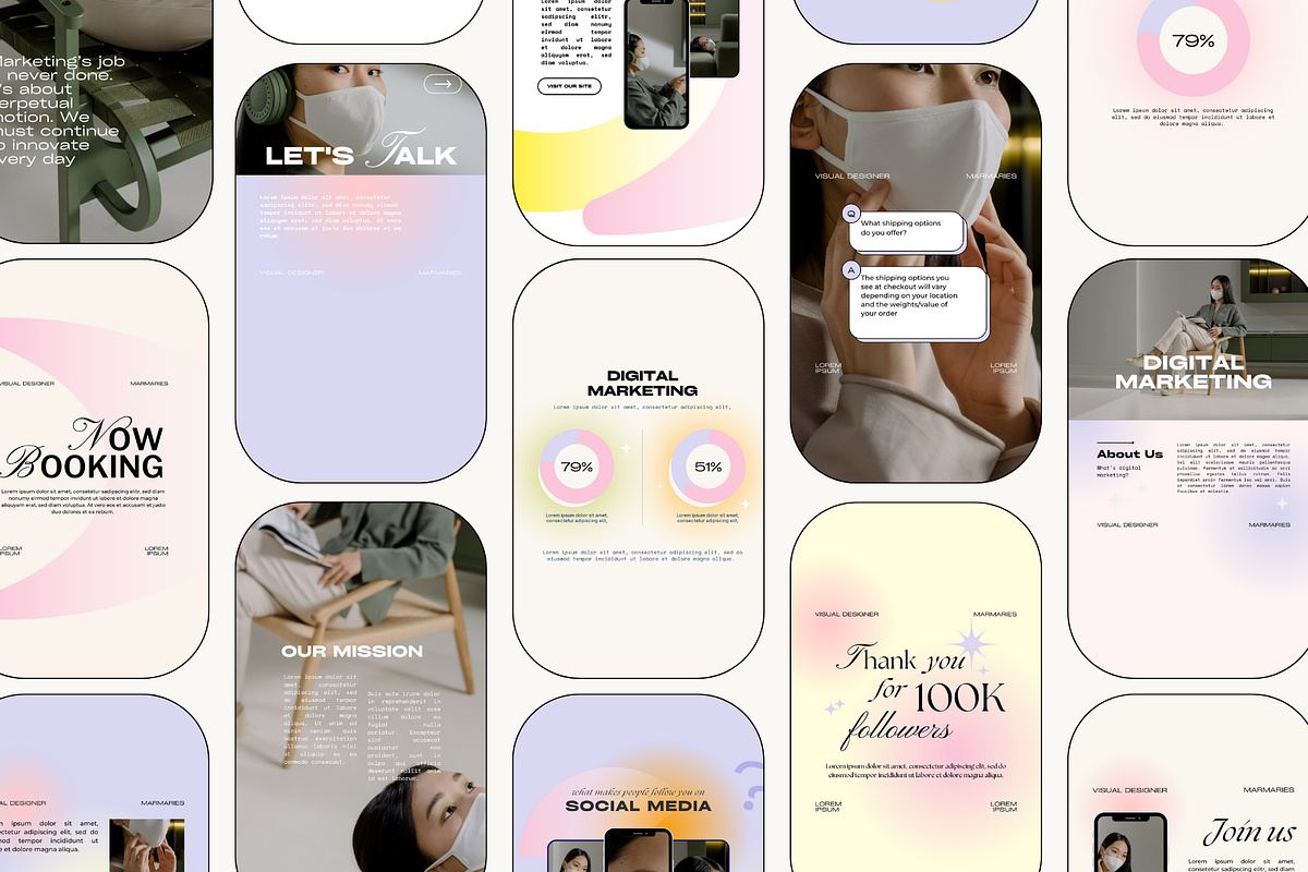 Retro Instagram Story Pack, a Social Media Template by marmaries (Photo 3 of 5)