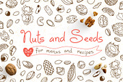 Nuts and Seeds - Food Clipart, a Food Illustration by Baksiabat (Thumbnail 1 of 6)