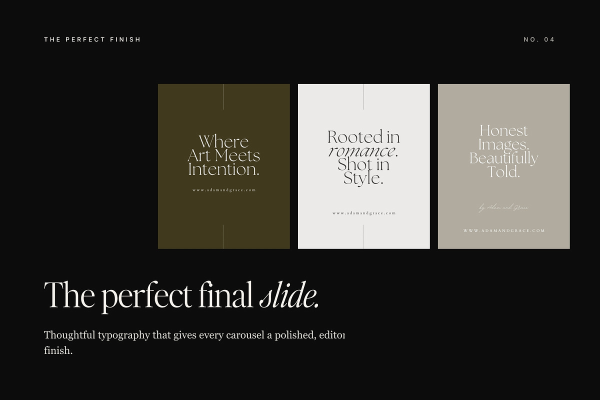 Wedding Instagram End Slides Canva, a Social Media Template by Adam and Grace (Photo 15 of 16)