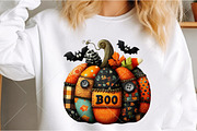 Whimsical Halloween Pumpkin Clipart, a Seasonal Illustration by Canvas Craft (Thumbnail 5 of 10)