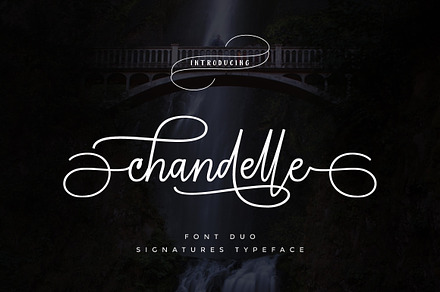 Chandelle, a Script Font by cooldesignlab