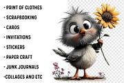Whimsical Spring Animals Clipart, a Transportation Illustration by SinaCreation (Thumbnail 3 of 7)