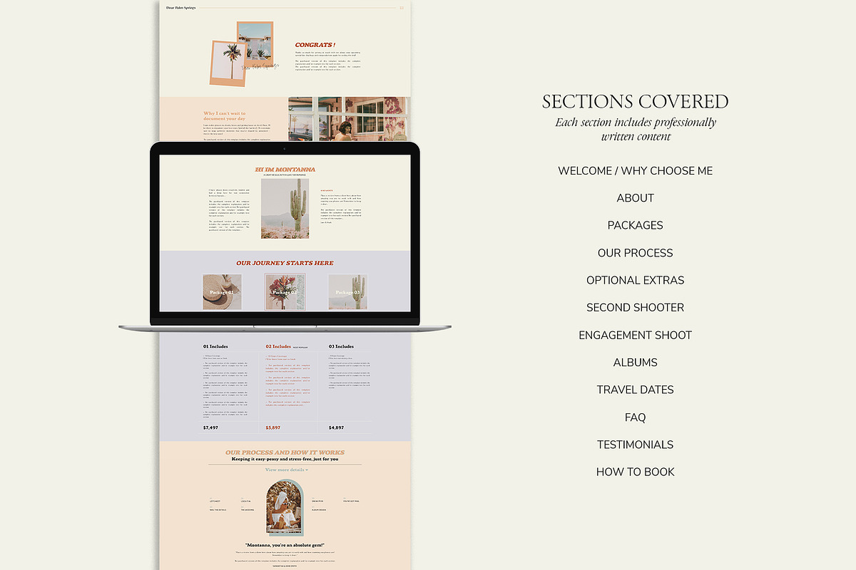 Retro | Photo Price Guide Webpage, a Websites & App Template by Studio Leelou (Photo 3 of 8)
