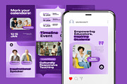 Education Conference Instagram Post, a Social Media Template by Pink Bunny Studio (Thumbnail 1 of 3)