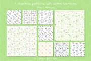 Vegetables. Cliparts and patterns, a Pattern Graphic by Valeria Soloveva (Thumbnail 4 of 10)