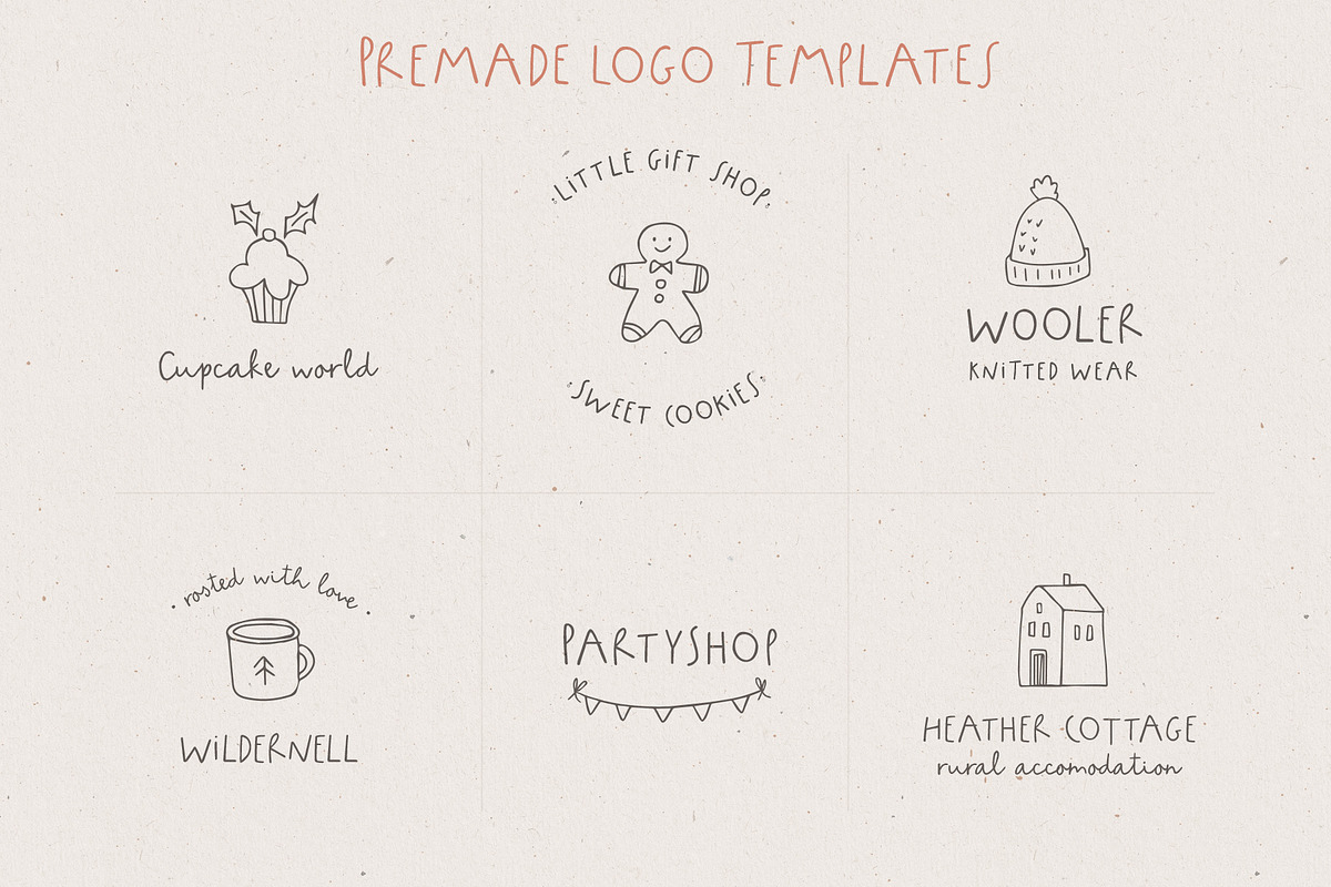 Wintery Holidays font duo, logos, a Script Font by Tabita's shop (Photo 6 of 18)