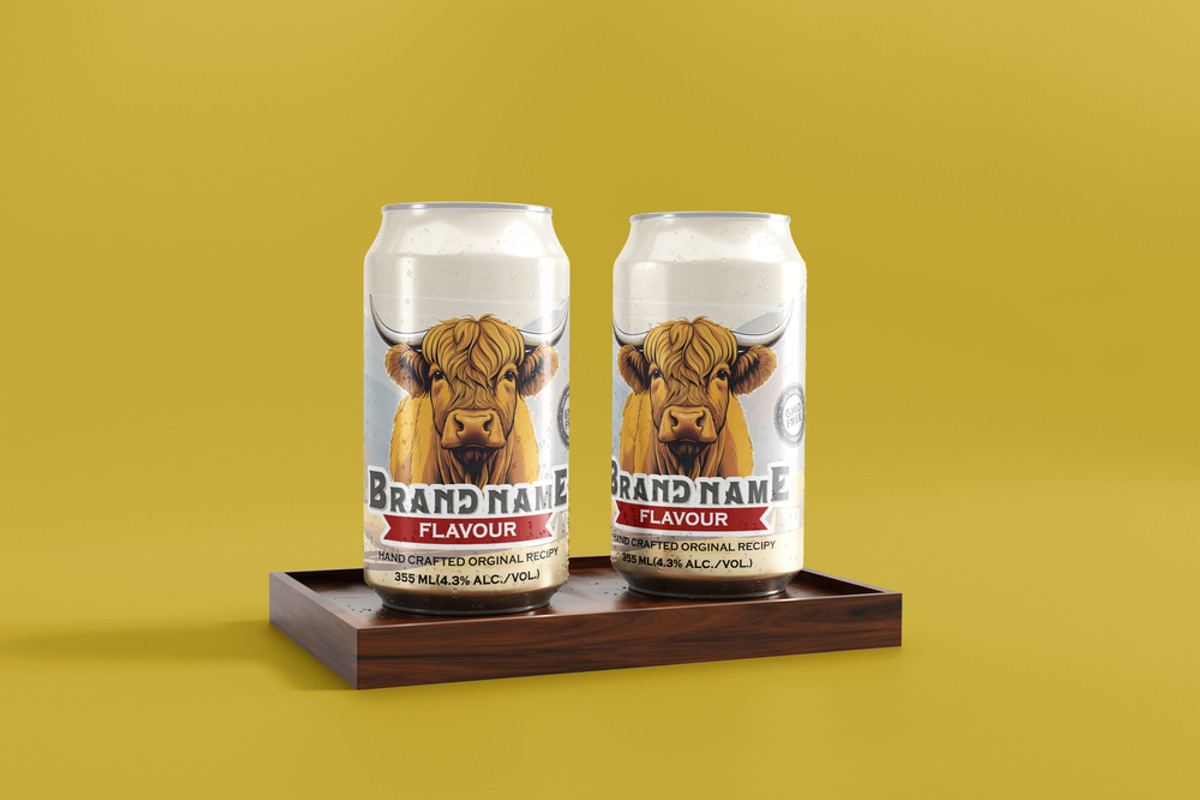 Customizable Beer Can label design, a Templates & Theme by FOXSTUDIO001 (Photo 2 of 5)